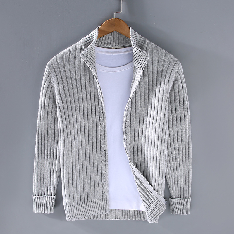 Classic Men's Zip Up Sweater - Luxivelle