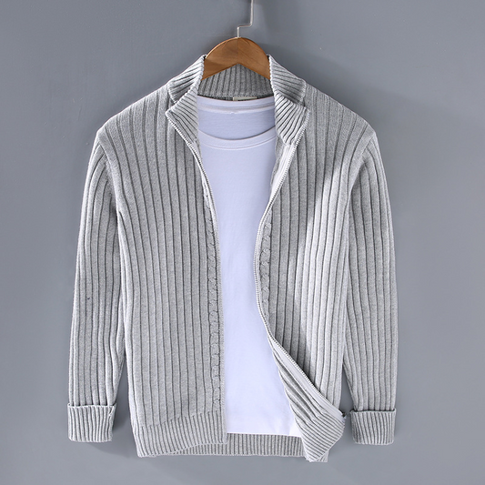 Classic Men's Zip Up Sweater - Luxivelle