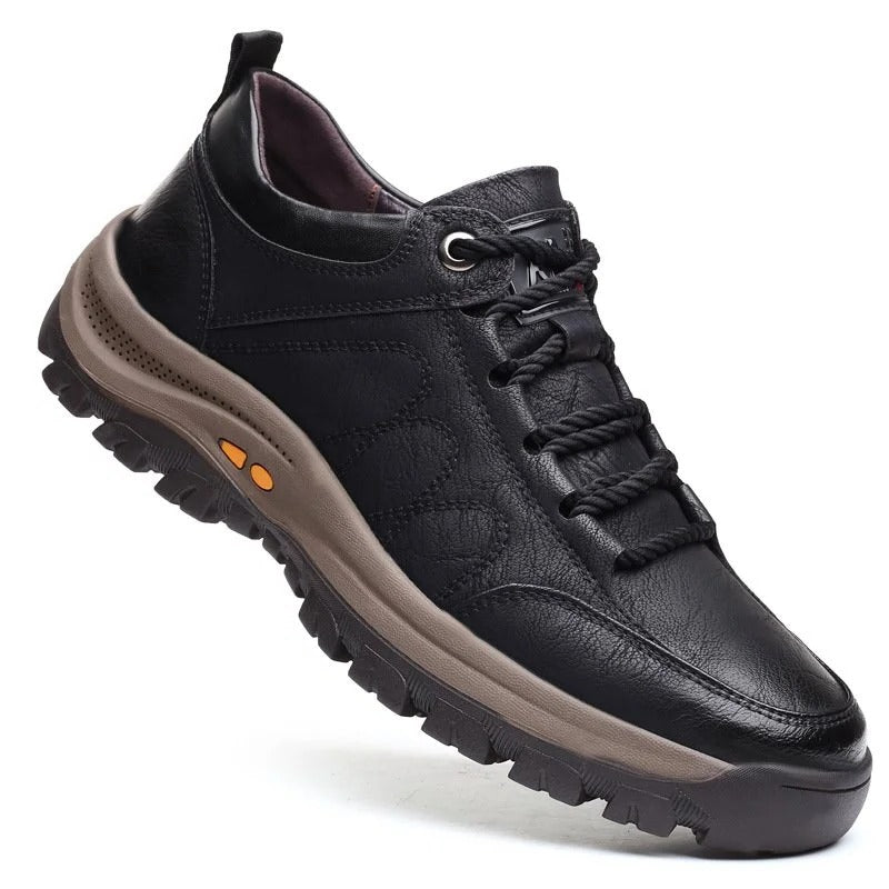 Men's Supportive Leather Boots - Waterproof and Breathable - Luxivelle