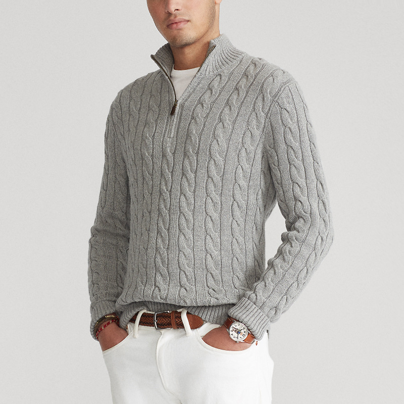 Classic Crew Neck Wool Sweater - Regular Fit - Luxivelle