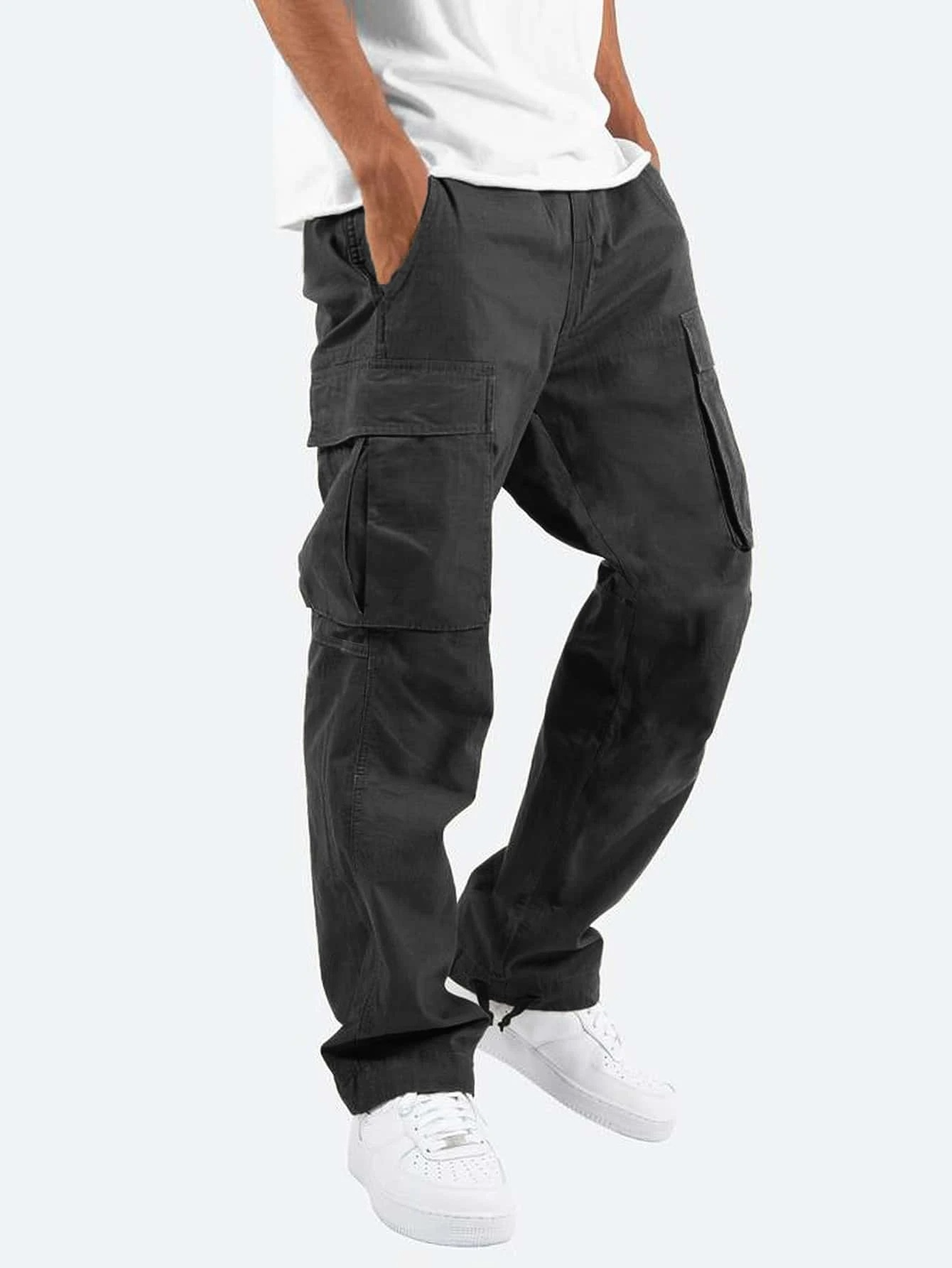 Men's Casual Work Cargo Pants with Tool Pockets - Luxivelle