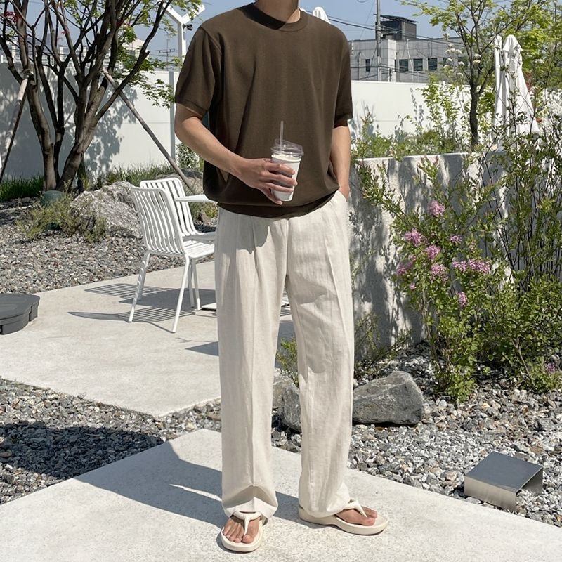 Comfortable Linen Pants for Men - Loose Fit, Breathable - Luxivelle