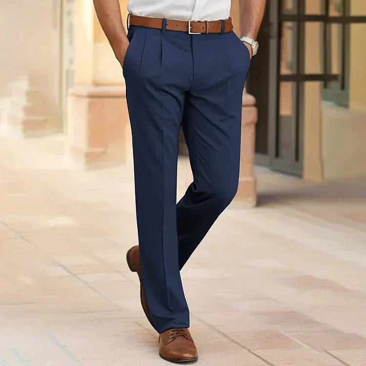 Comfortable Mens Cotton Pants with Pockets - Luxivelle