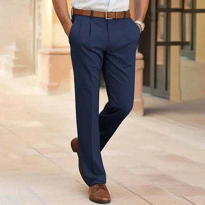 Comfortable Mens Cotton Pants with Pockets - Luxivelle
