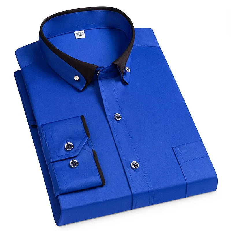 Classic Mens Breathable Office Dress Shirt