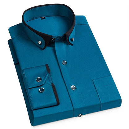 Classic Mens Breathable Office Dress Shirt
