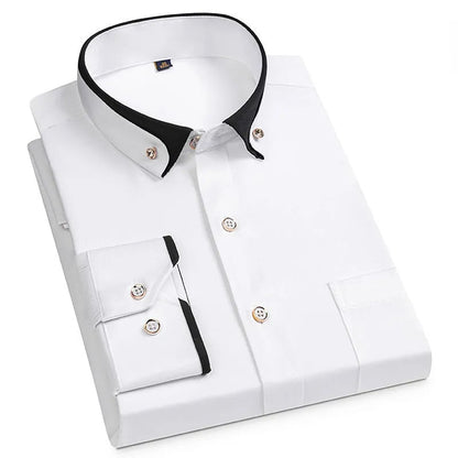 Classic Mens Breathable Office Dress Shirt