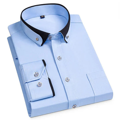 Classic Mens Breathable Office Dress Shirt