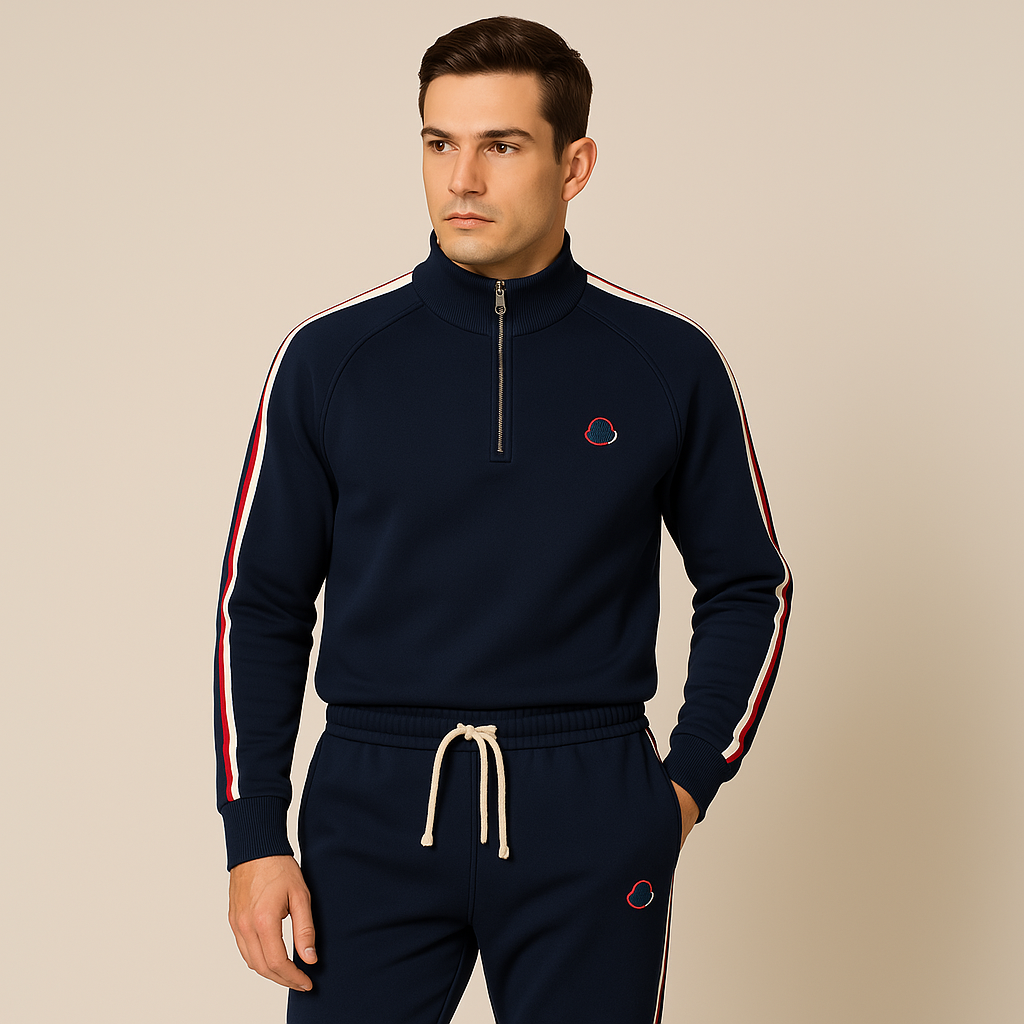 Men's Comfortable Sportswear Tracksuit Set - Zip Hoodie and Pants - Luxivelle