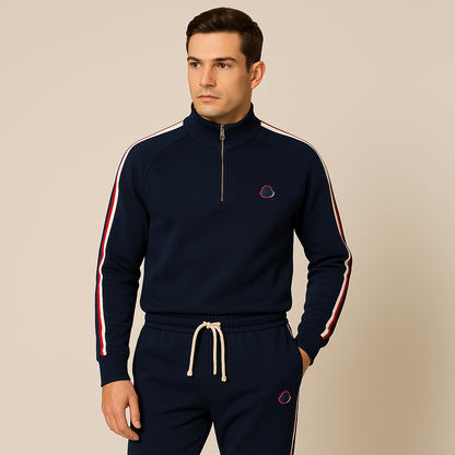 Men's Comfortable Sportswear Tracksuit Set - Zip Hoodie and Pants - Luxivelle