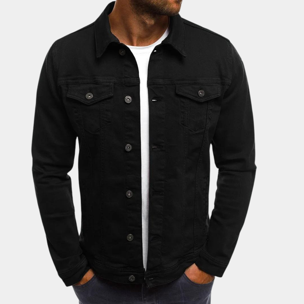 Fashionable Mens Blue Jeans Jacket - Luxivelle