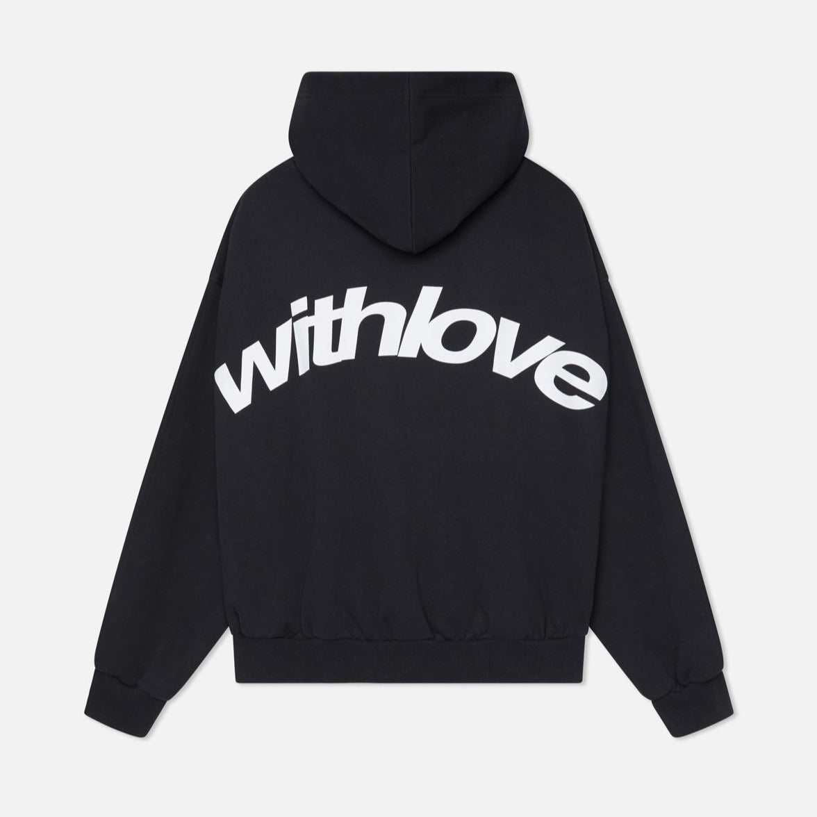 "Men's winter hoodie front view in grey, showing modern design and cozy fit. Perfect for staying warm and stylish."