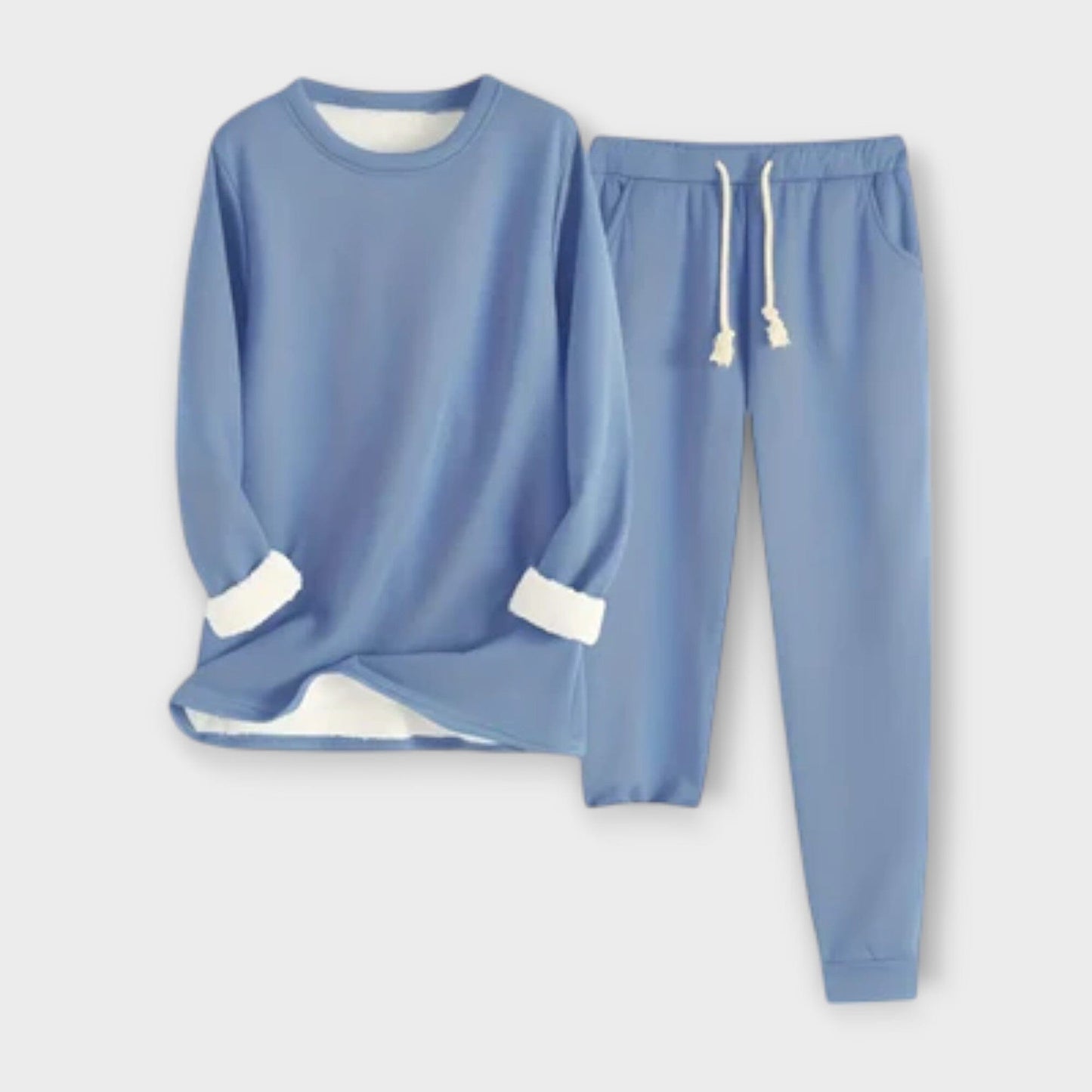 Soft Warm Fleece Hoodie Set