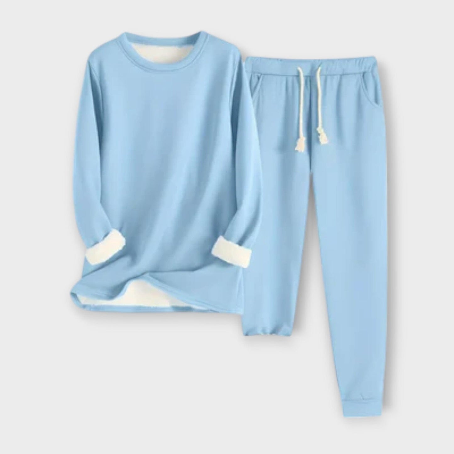 Soft Warm Fleece Hoodie Set