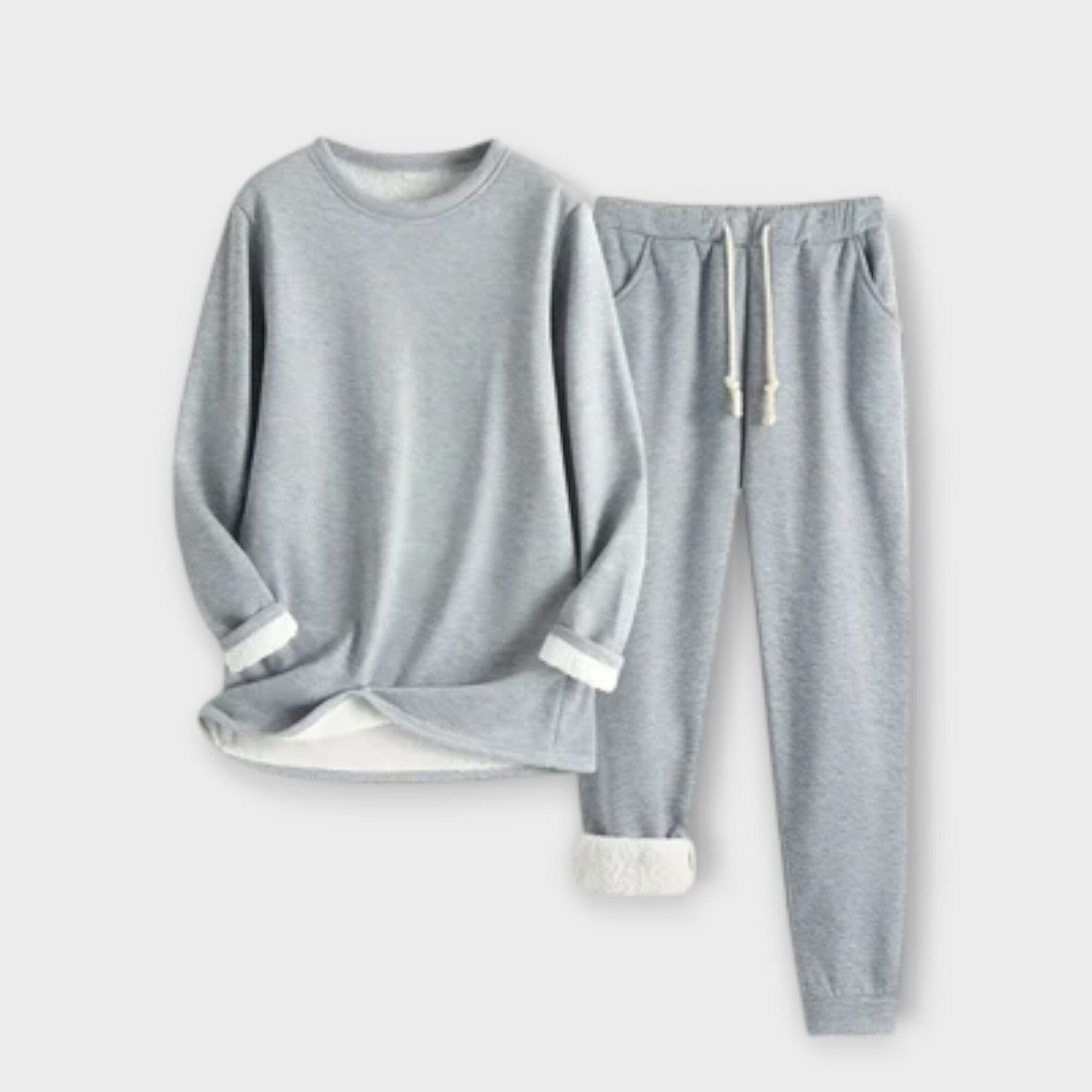 Soft Warm Fleece Hoodie Set