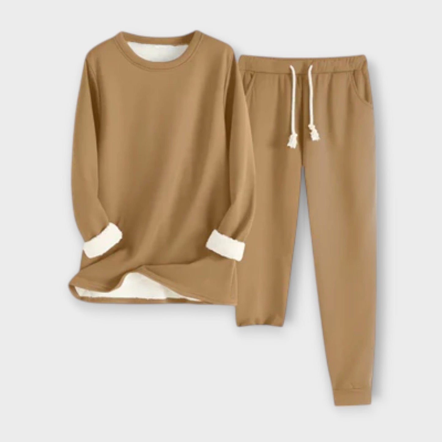 Soft Warm Fleece Hoodie Set
