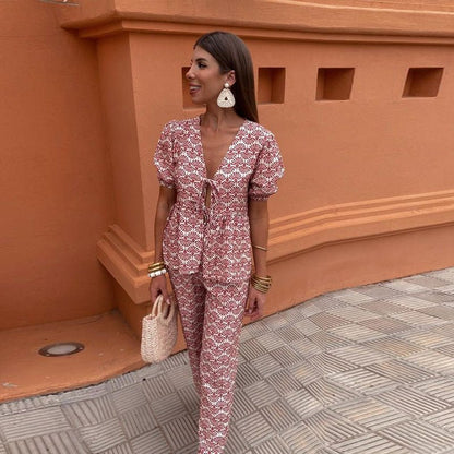 Relaxed Fit Graphic Tee Set