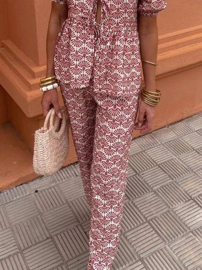 Relaxed Fit Graphic Tee Set