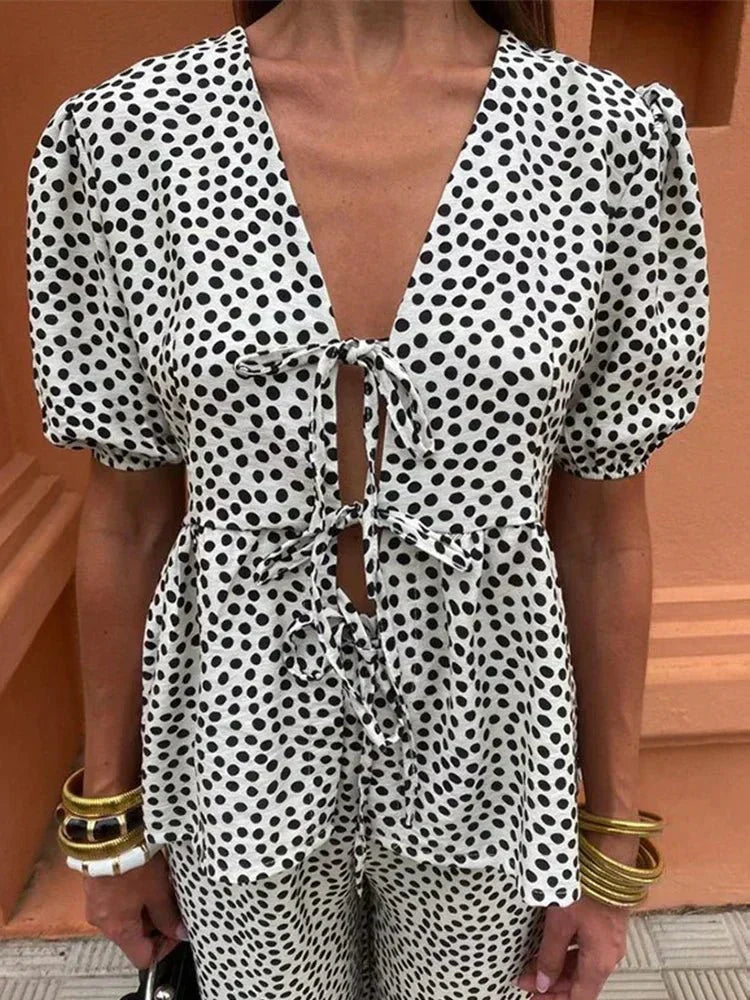 Relaxed Fit Graphic Tee Set