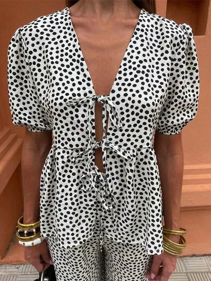Relaxed Fit Graphic Tee Set