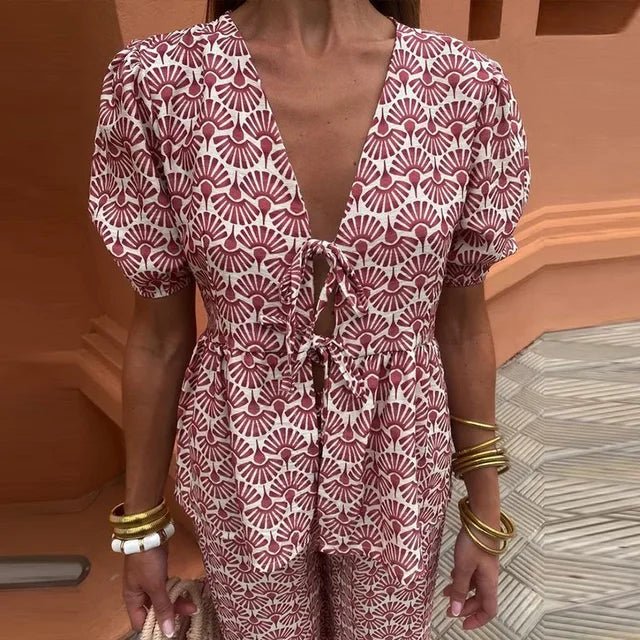 Relaxed Fit Graphic Tee Set
