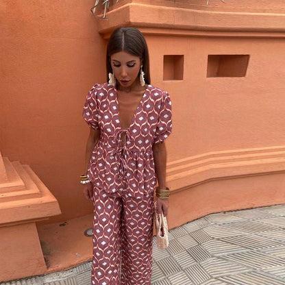 Relaxed Fit Graphic Tee Set