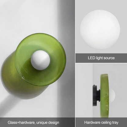"Minimal flush mount ceiling light with frosted shade, sleek finish, offers soft illumination; ideal for modern and tradition
