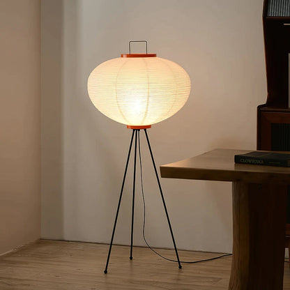 Simple White Shade Floor Lamp with Warm Gentle Glow - Luxivelle