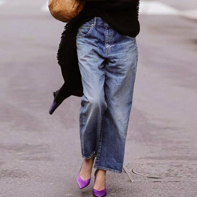 Relaxed Fit Women's Boyfriend Jeans - Luxivelle