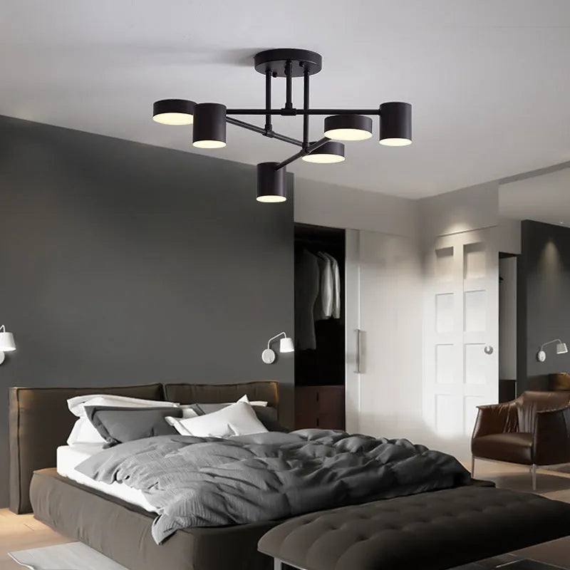 Stylish 6-Light Adjustable Ceiling Light Fixture - Luxivelle