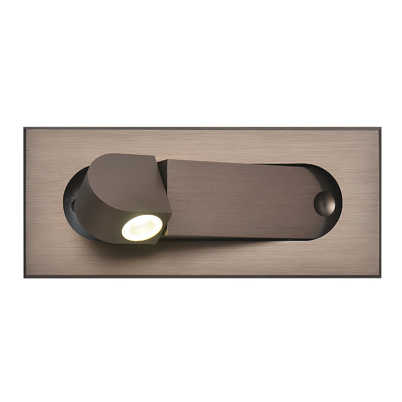 Modern adjustable LED bedside lamp in matte black with a sleek design, featuring an adjustable head for focused reading light