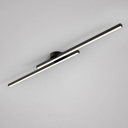 "Modern aluminium semi flush mount LED ceiling light with sleek design, energy-efficient illumination, and multiple finishes.