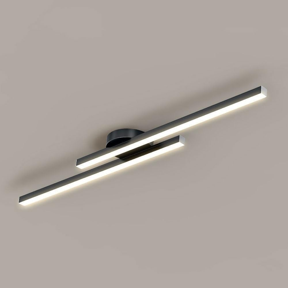 "Modern aluminium semi flush mount LED ceiling light with sleek design, energy-efficient illumination, and multiple finishes.
