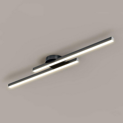 "Modern aluminium semi flush mount LED ceiling light with sleek design, energy-efficient illumination, and multiple finishes.