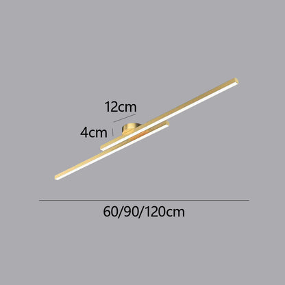 "Modern aluminium semi flush mount LED ceiling light with sleek design, energy-efficient illumination, and multiple finishes.