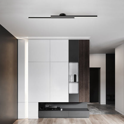 "Modern aluminium semi flush mount LED ceiling light with sleek design, energy-efficient illumination, and multiple finishes.
