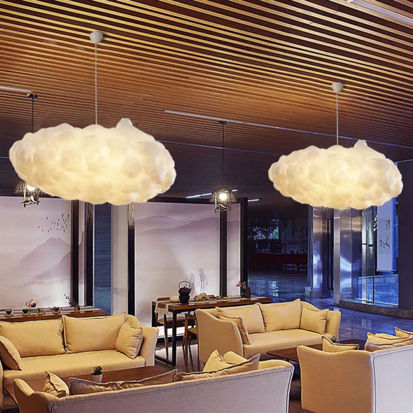 Stylish White Pendant Light for Living Rooms - Luxivelle