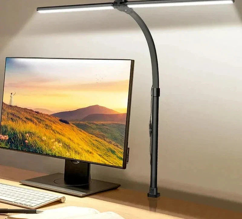 Contemporary Double Head LED Desk Light - Luxivelle
