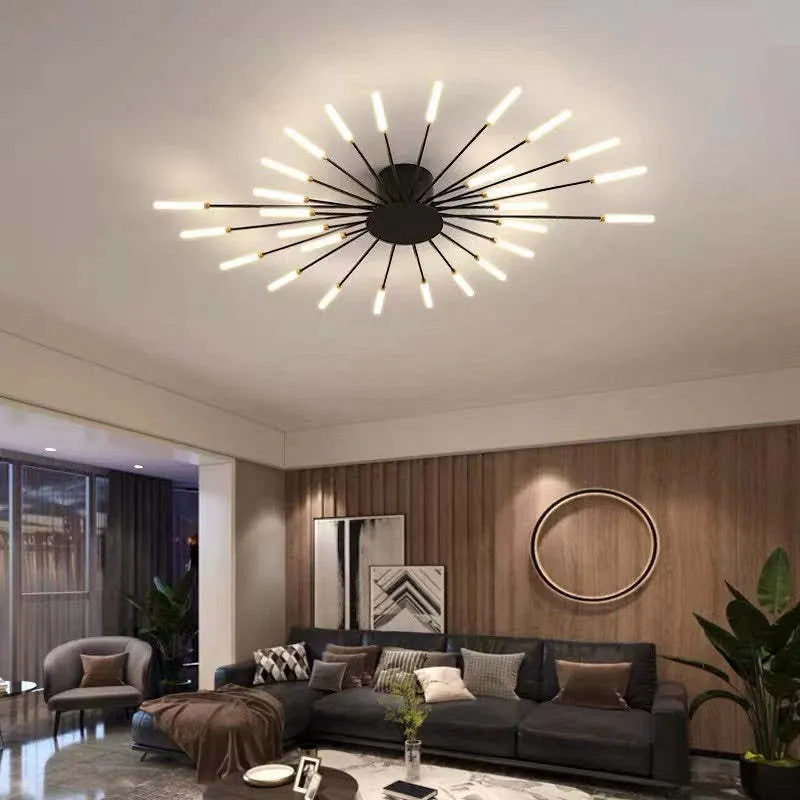 Bright Indoor Flush Mount Ceiling Lighting Fixture - Luxivelle