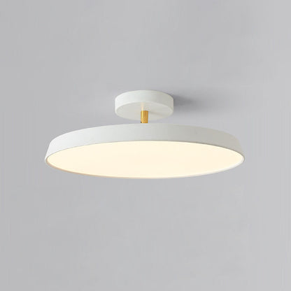 "Modern semi-flush ceiling light with sleek design, adjustable tones, and energy-efficient LED, perfect for any room ambiance