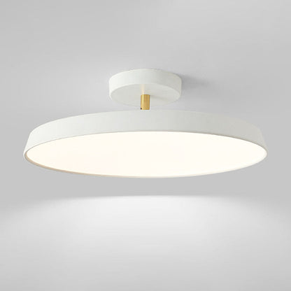 "Modern semi-flush ceiling light with sleek design, adjustable tones, and energy-efficient LED, perfect for any room ambiance
