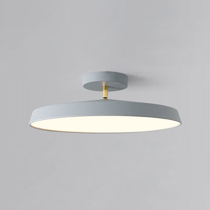 "Modern semi-flush ceiling light with sleek design, adjustable tones, and energy-efficient LED, perfect for any room ambiance