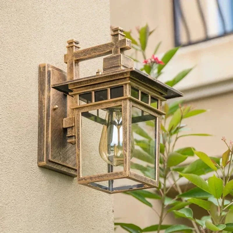 "Modern waterproof outdoor wall light with sleek design, ideal for garden or entrance, weather-resistant and versatile."