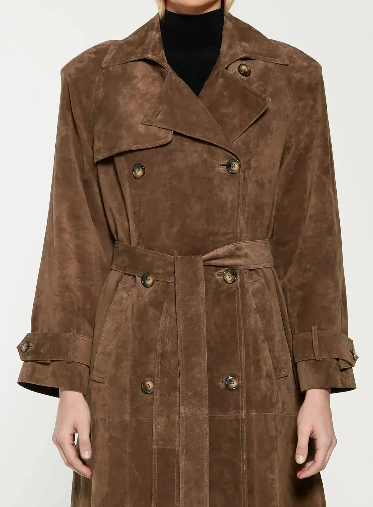 Ruby | Suede trench coat