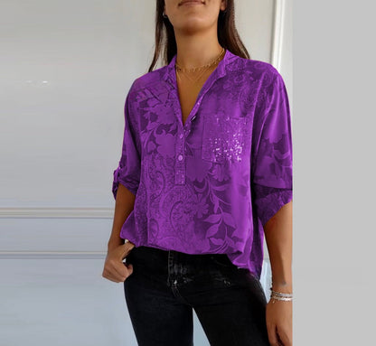 Ladies Lightweight Breathable Henley Top