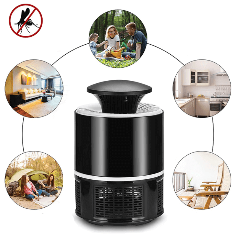 Compact UV Bug Zapper Lamp with Quiet Operation