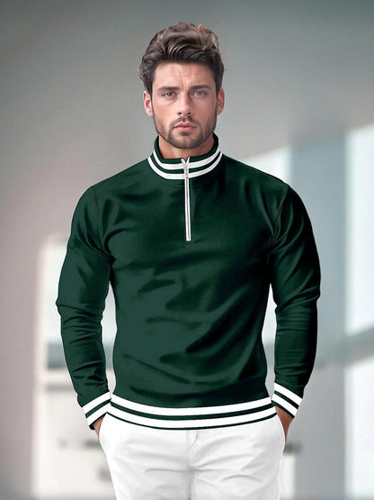 Colorful Ocean Mens Golf Quarter Zip Sun Shirt