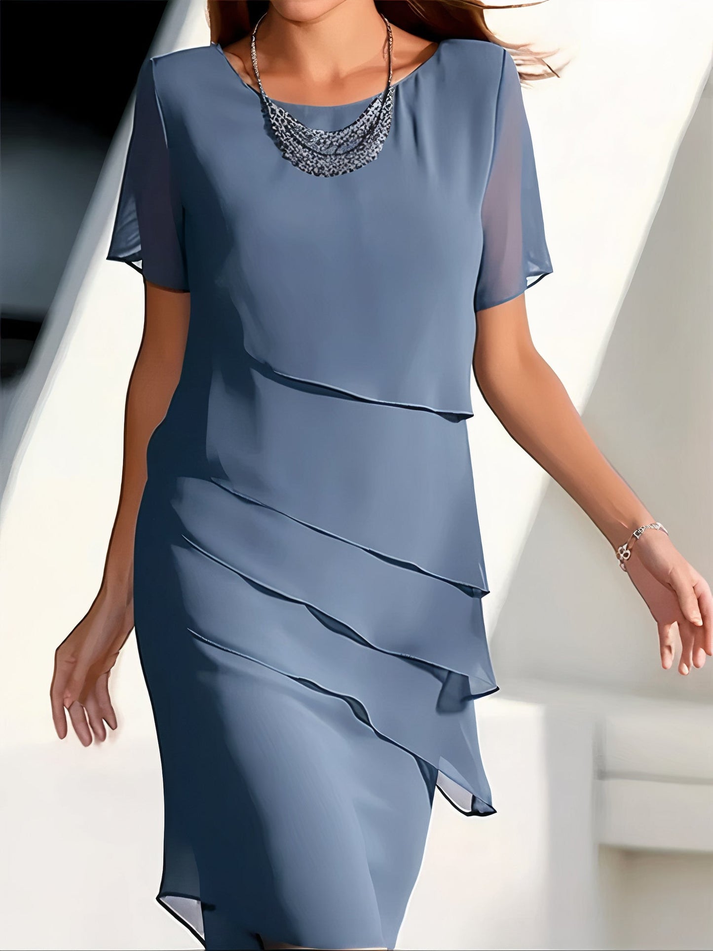Layered Ruffle Women's Dress
