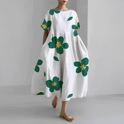 Women's Casual Floral Sundress Lightweight Maxi Dress
