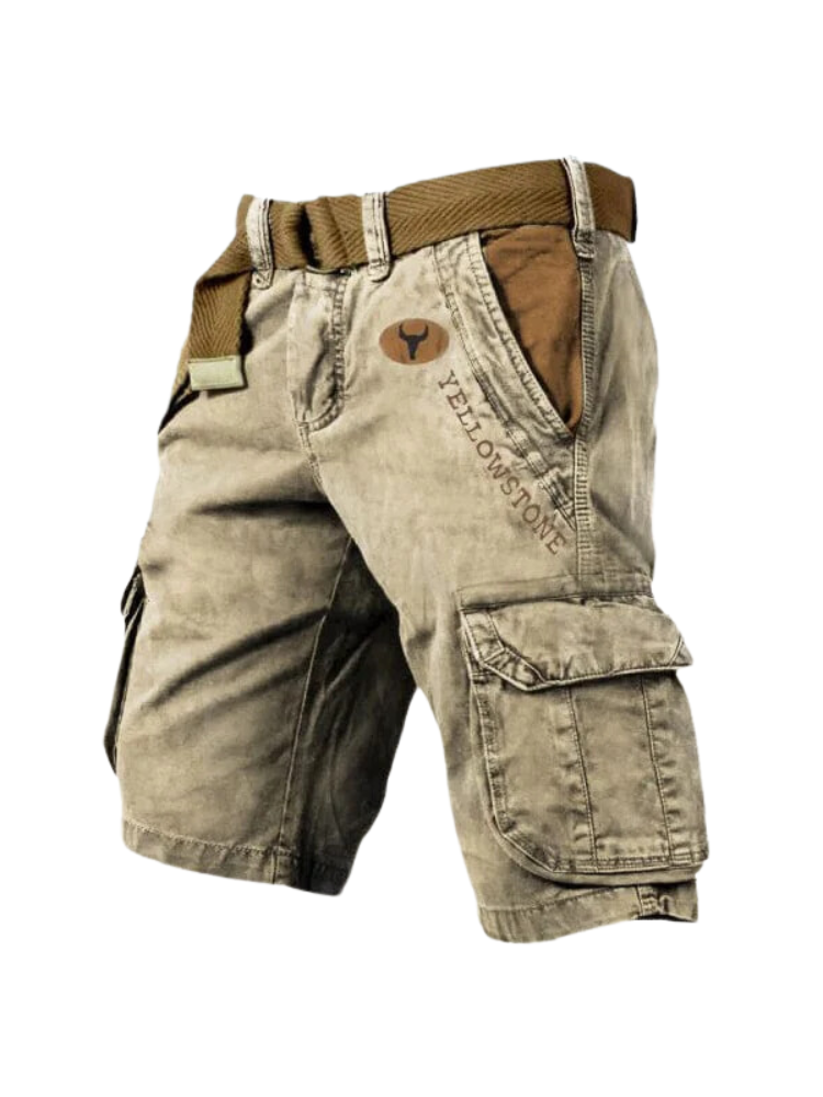 Relaxed Fit Men's Cotton Work Shorts